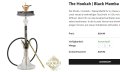 THE HOOKAH Black Mamba Anthrazit Gunmetal & Gold  внос от Германия, снимка 2