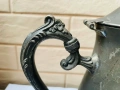 Красив посребрен чайник от Англия с цветя, снимка 6