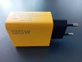 ЗАРЯДНО УСТРОЙСТВО 120W С 4 ПОРТА /2 USB-A + 2 USB-C/ ЖЪЛТО, снимка 1
