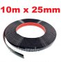 Декоративна лайсна автомобил универсална самозалепваща лента 10м х 25мм Черна, снимка 1