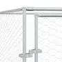 vidaXL Външна клетка за куче сребриста 6x10x2 м поцинкована стомана, снимка 8