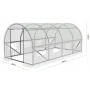 Градинска четирисегментна бяла оранжерия - модерен и ярък дизайн - 6 х 3 х 2м, снимка 9