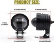 Нови Фарове за мъгла за Мотоциклет фарове за мъгла, 60W 2-инчови 12V , снимка 3