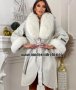 Дамско луксозно палто кашмир вълна и лисица код 227, снимка 1 - Палта, манта - 35937893