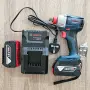 Нов безчетков акумулаторен ударен гайковерт BOSCH GDX 18V-285 , 2 x 5.0Ah батерии и зарядно, снимка 1