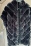 Луксозно палто-елек от чинчила