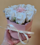 Ароматни сапунени рози в кутия, снимка 1 - Подаръци за жени - 44589618