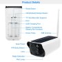 Автономна акумулаторна соларна WiFi камера Evatmaster , снимка 2