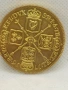 позлатена Английска монета репродукция , снимка 2