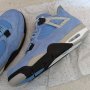 Nike Air Jordan 4 Retro University Blue Unc размер 44 номер нови обувки Кецове оригинални , снимка 11