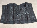 4XL Черен сатенен корсет , снимка 8