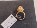 Дамски златен пръстен 18 карата 7,58гр., снимка 2