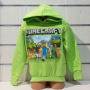 Нов детски суичър в зелен цвят с дигитален печат MINECRAFT, снимка 6