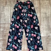 Нов спортно елегантен панталон флорален десен градински цветя XL ХЛ , снимка 9 - Панталони - 41352183