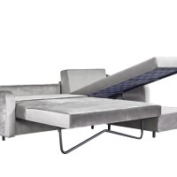 Разтегателен диван, Grigio, Сив, снимка 4 - Дивани и мека мебел - 41017917