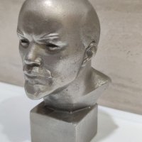Алуминиев бюст на Ленин , снимка 2 - Антикварни и старинни предмети - 39584121