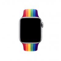 Прайд каишка Apple watch 49 mm/ 45/ 44/ 42 силиконова, снимка 1 - Каишки за часовници - 38976464