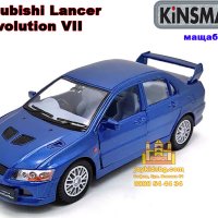 Mitsubishi Lancer Evolution VII мащабен модел 1:36 KiNSMART, снимка 2 - Коли, камиони, мотори, писти - 42482547