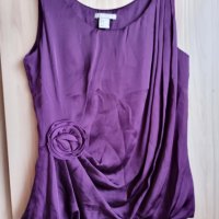 Лятна лилава блуза с къс ръкав , снимка 1 - Потници - 39568400