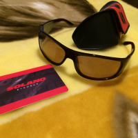 Solano кафяви спортно-елегантни слънчеви очила с флорална рамка, снимка 1 - Слънчеви и диоптрични очила - 36317628