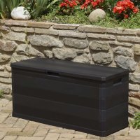 Градинска кутия за съхранение, черна, 117x45x56 см, снимка 5 - Други - 40890563