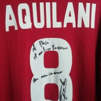 AS Roma Aquilani подписана нова оригинална тениска футболна фланелка Рома Акуилани автограф Kappa , снимка 3 - Тениски - 41497498