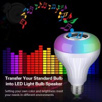 Bluetooth колона LED RGB диско лампа крушка музика, снимка 5 - Лед осветление - 41393039