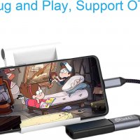 EasyULT USB C към USB 3.0 адаптер, USB C мъжко към USB A женско, 5Gbps, снимка 4 - USB кабели - 40105714