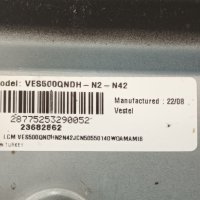 Finlux 50-FUA-7062 със счупен екран-17MB170 130519R4/PT500GT02-1-C-6/17IPS72/ VES500QNDH-N2-N42, снимка 3 - Части и Платки - 44415658