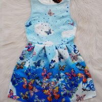 Детска рокля на пеперуди 10-12 години, снимка 5 - Детски рокли и поли - 40942015