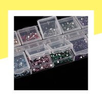 Разноцветни камъни/камъчета за декорации на нокти - 12 цвята, снимка 4 - Продукти за маникюр - 41913491