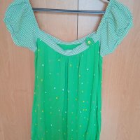 Зелена блузка, снимка 4 - Корсети, бюстиета, топове - 40627172
