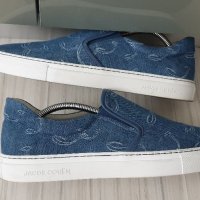 Jacob Cohen Embroidered - Logo Denim Sneakers Italy Mens Size 42/27см ОРИГИНАЛ!, снимка 9 - Спортни обувки - 41063351