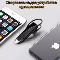 Безжична Bluetooth 5.0 Handsfree блутут слушалка за телефон 24 часа, снимка 7 - Слушалки, hands-free - 41045547