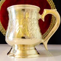 Бронзова чаша,халба Британска Индия,маркирана. , снимка 3 - Антикварни и старинни предмети - 41693297