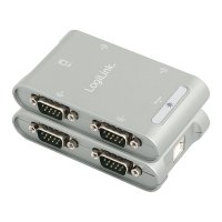 Преобразувател USB to 4xSERIAL DB9M Logilink SS300805, снимка 1 - Други - 39086759