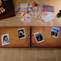 Нов Албум за снимки/Фото-албум Годишнина 3D дървена корица, 11,6 x 7,5 инча, 60 страници, снимка 7 - Други стоки за дома - 41330511