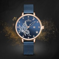 Дамски часовник NAVIFORCE Blue/Gold 5011 RGBE. , снимка 6 - Дамски - 34724557