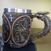 Чаша полирезин Сив Дракон - модел 207 или Златен дракон- модел 208., снимка 12 - Декорация за дома - 41144313