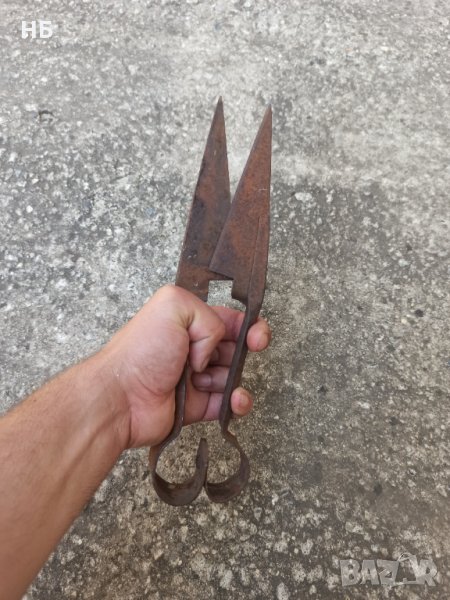Стара метална ножица, снимка 1