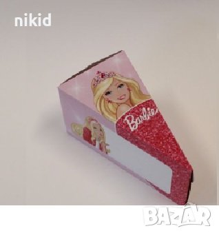 Барби Barbie Кутии кутийки за картонена торта кутия парче за подарък рожден, снимка 1