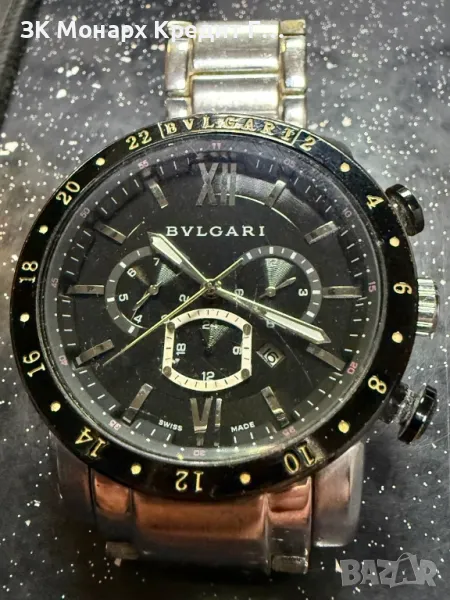 Часовник BVLGARI 2/леки драскотини по стъклото/, снимка 1