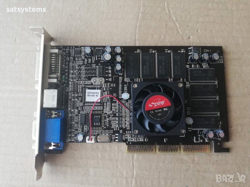 Видео карта NVidia GeForce 4 Manli MX440-8X 64MB DDR 128bit AGP, снимка 1