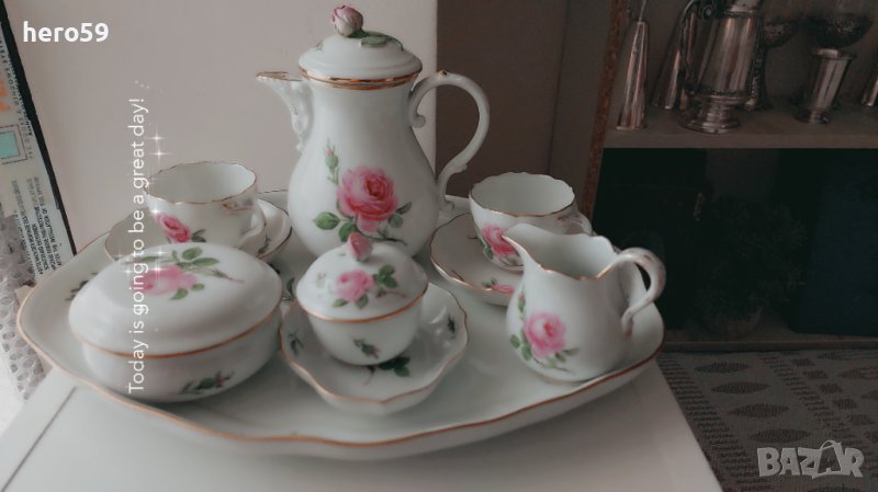 Сервиз за кафе на фирма Майсен''Meissen Porcelain Coffee Set, 1920's, Germany'', снимка 1