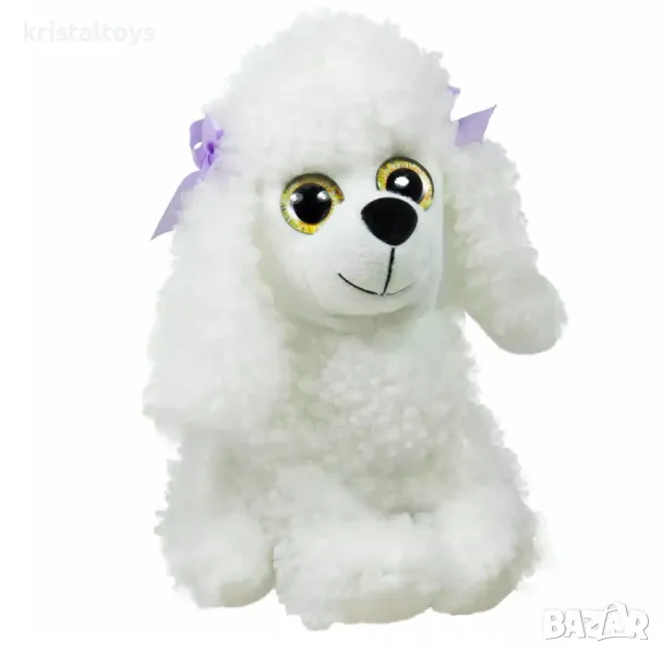 Детска плюшена играчка Куче Болонка бяла, снимка 1