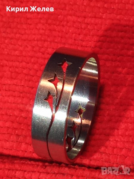 АРТ МОДЕН ПРЪСТЕН от БЛАГОРОДНА НЕРЪЖДАЕМА СТОМАНА Тип ХАЛКА 27131, снимка 1