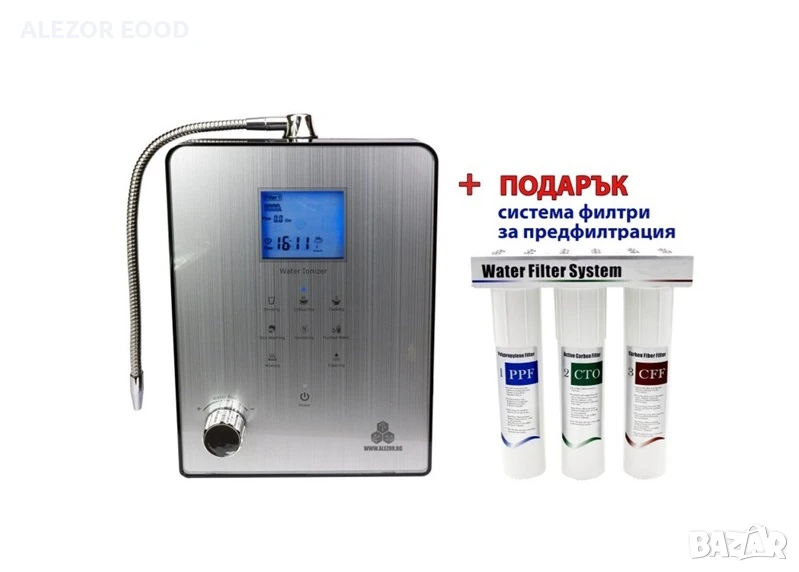 Машина за йонизирана водородна вода с 9 плочи, ORP до -800mV, 4058, снимка 1