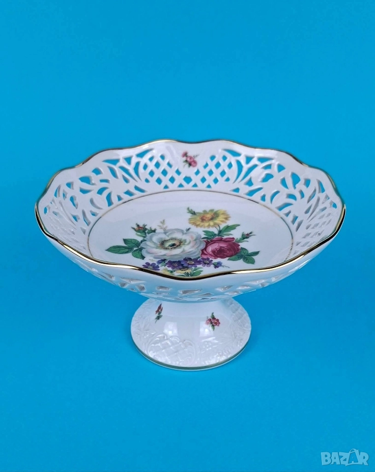 Ажурена фруктиера на столче - Schumann, Германия, снимка 1