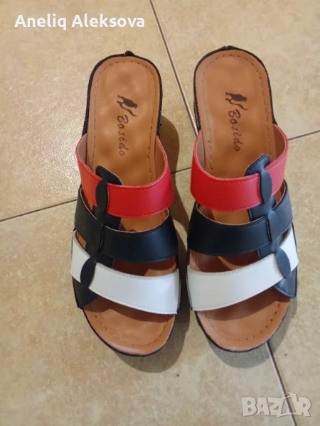 Продавам дамски чехли от естествена кожа номер 40 , снимка 1