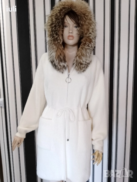 намаление на палто от кашмир с лисица , снимка 1